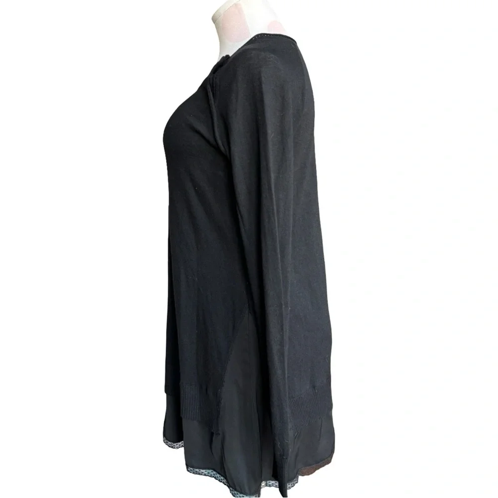Siste’s – Tunic Sweater Dress – Charcoal Gray – Medium -